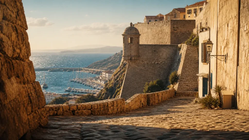 Chateau en corse a visiter à Calvi : citadelle et port