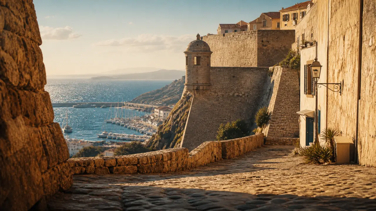 Chateau en corse a visiter à Calvi : citadelle et port
