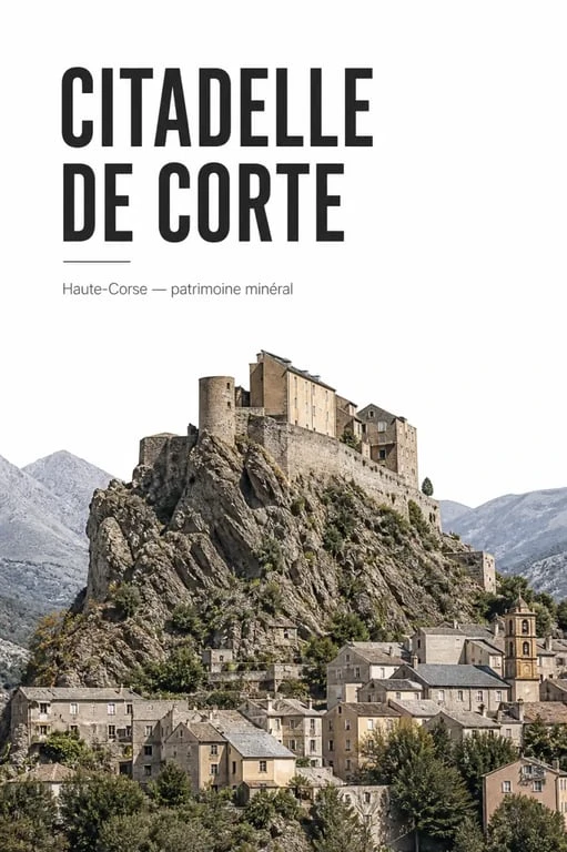 Château en Corse à visiter : citadelle de Corte perchée au cœur des montagnes