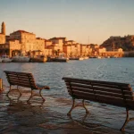 Île rousse : Pietra et port au golden hour