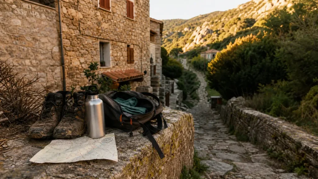 Que faire à Conca Corse : départ GR20 dans le maquis