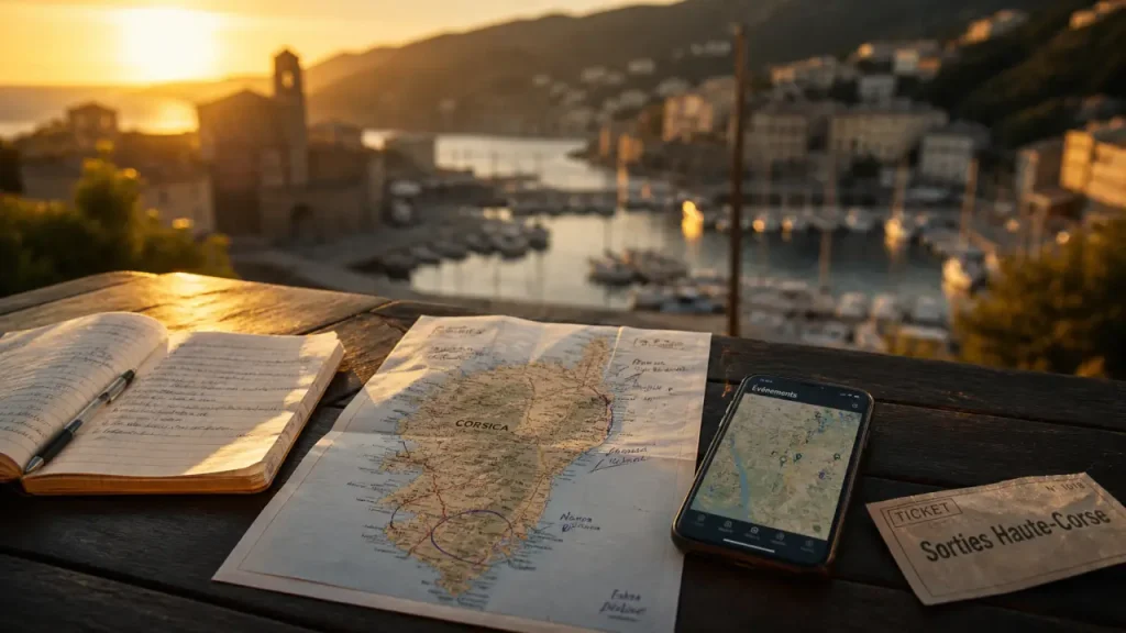 Que faire aujourd’hui en Haute Corse : carnet, carte et smartphone pour choisir vite