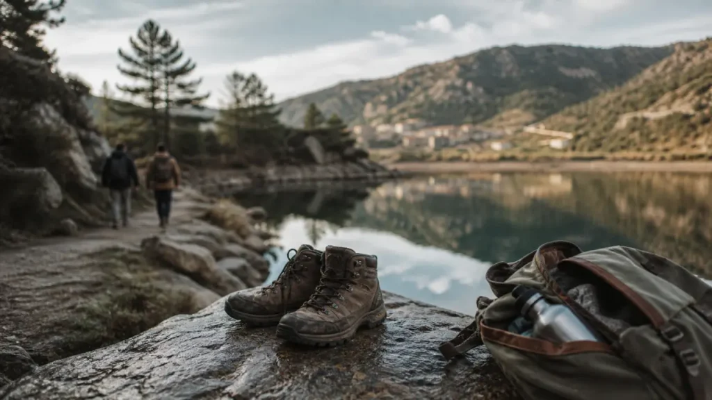 Randonnée lac de Tolla Corse : vues du lac depuis le sentier près d’Ajaccio