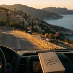 Visiter corse une semaine : route corniche vers crique turquoise
