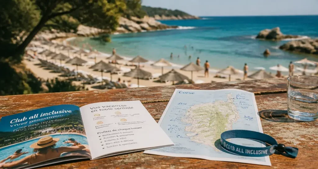 Club vacances all inclusive Corse : carte côte et plage