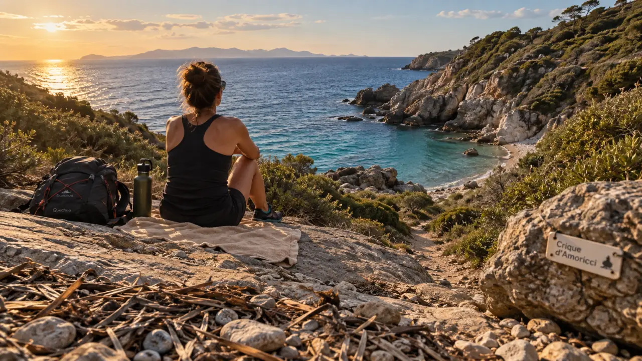 Crique d amoricci : accès et état de la mer