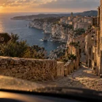 Bonifacio, un des plus beaux villages de corse du sud, falaises blanches