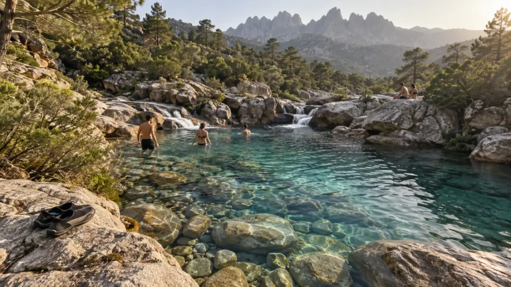 Piscines solenzara, U Ponte Grossu, eau turquoise et rochers