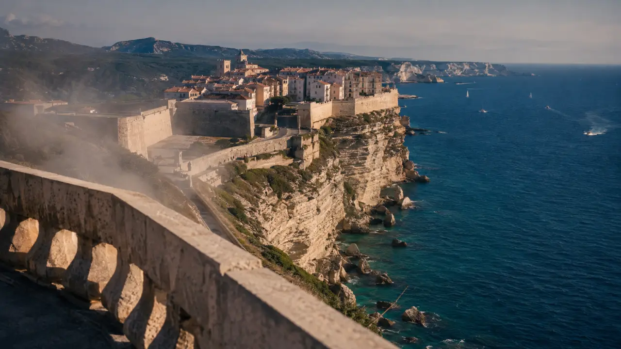 Que faire à Bonifacio : citadelle et falaises au-dessus de la mer