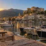Que faire à saint florent corse : port et citadelle au coucher du soleil