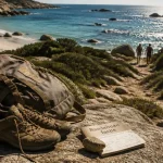 Randonnée corse du sud facile : chaussures près des criques à Roccapina