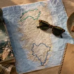 Carte Corse adré : itinéraires Balagne et sud pour séjour de vacances corse