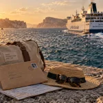 Séjour de vacances Corse Sardaigne en ferry, vue golden hour depuis le port
