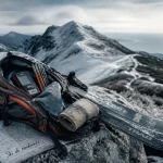 Ski de randonnée en corse : sac, peaux et DVA, crête du Cinto sous la neige