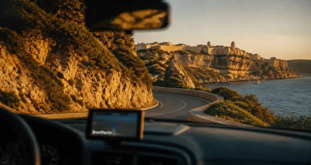 Vacances corse 2025 : route vers Bonifacio, vue mer