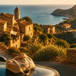 Vacances corse pas cher : village corse au golden hour
