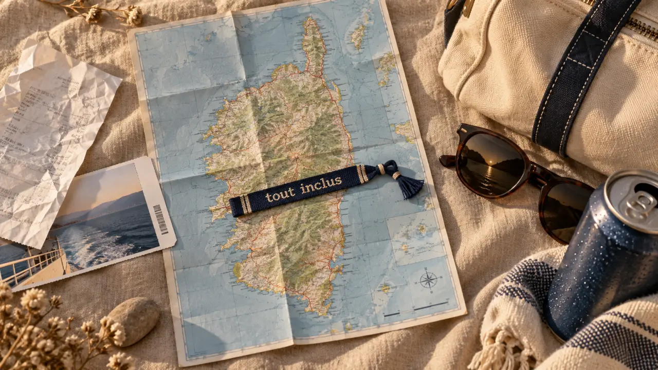 Vacances corse tout inclus : carte routière et accessoires de voyage
