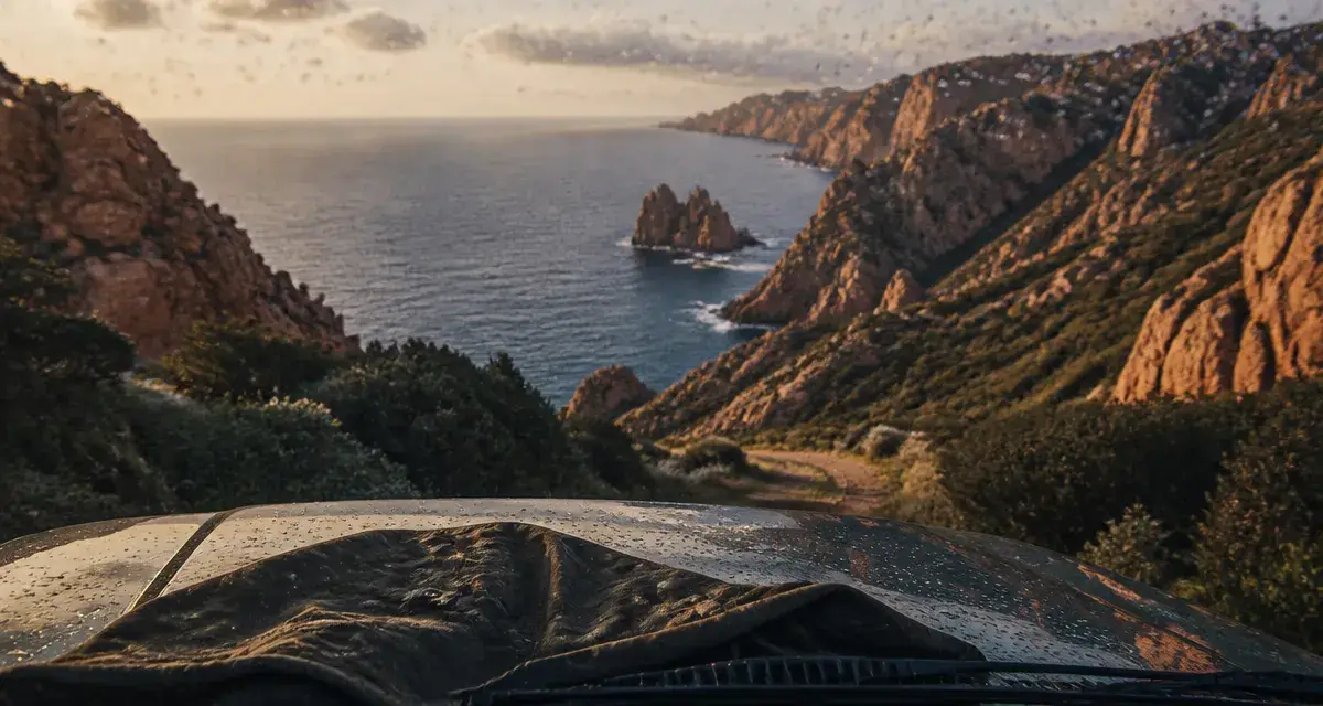 Vacances de paques 2025 corse : mer et falaises de Piana, route côtière