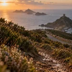 Vacances de la toussaint corse : sentier Parata dans le maquis d’automne vers la mer