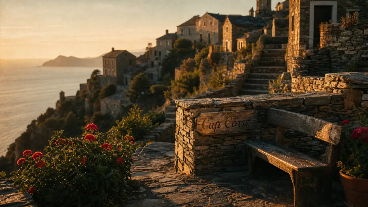 Visiter Canari Corse : village perché du Cap Corse dominant la mer
