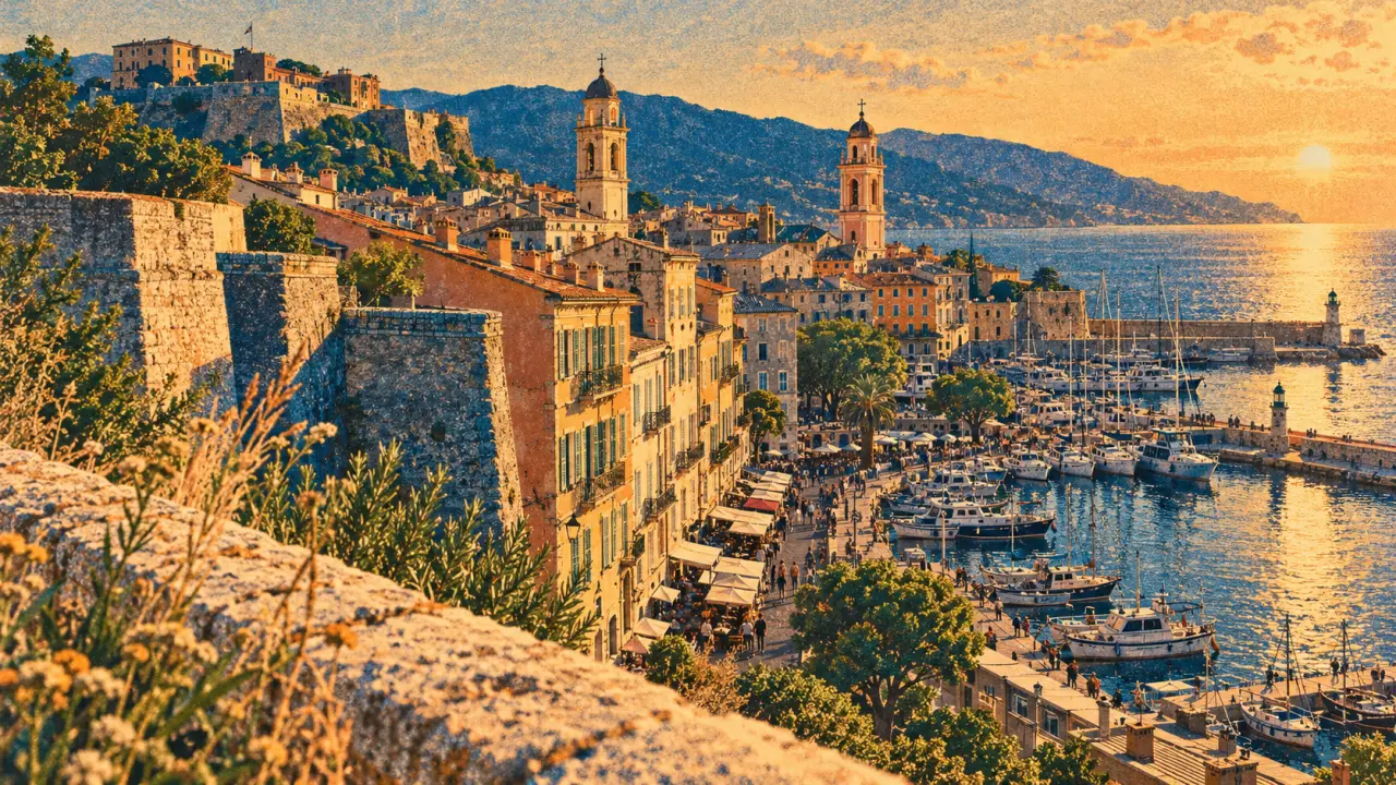 Bastia visite à pied : Vieux Port vers la Citadelle