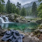 Cascades des anglais corse : vasque fraîche à Vizzavona, eau claire