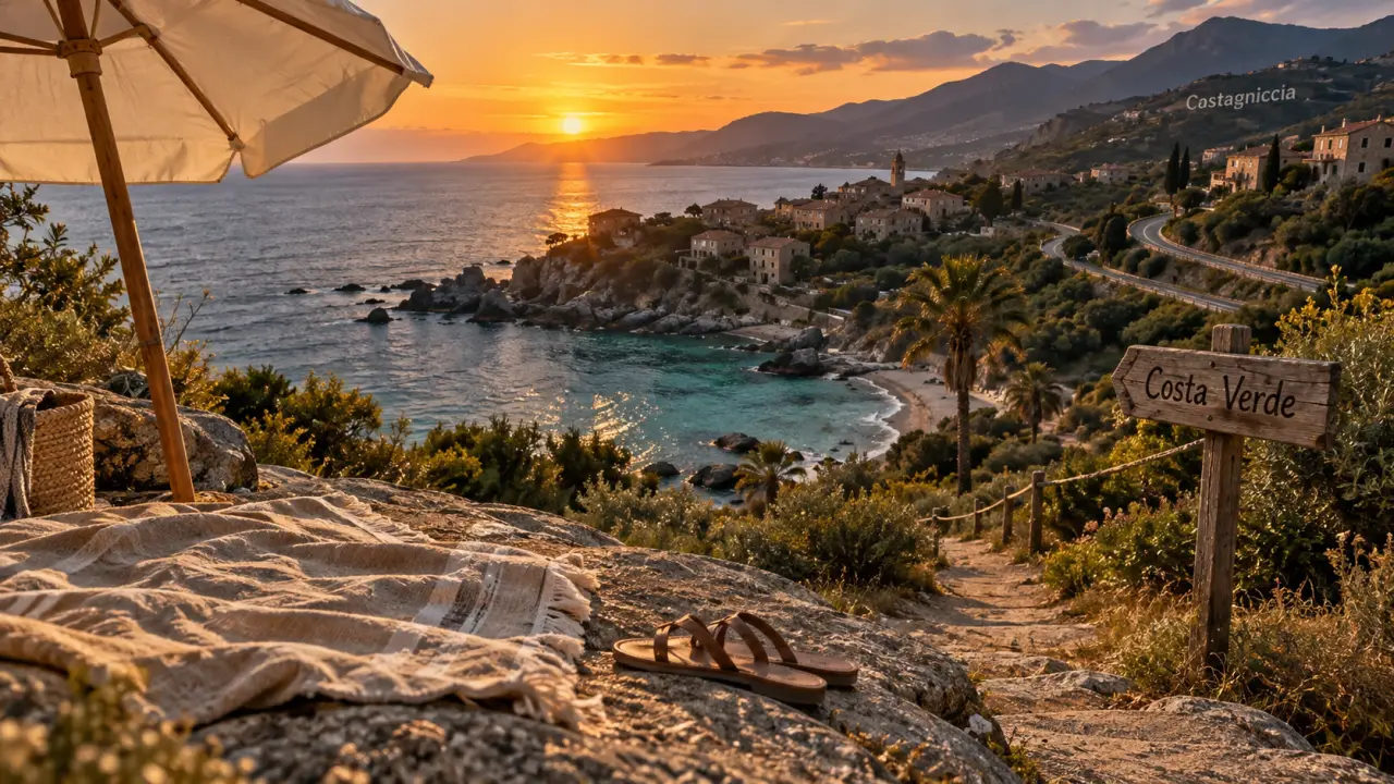 Costa Verde Corse que faire : plage, village perché et mer turquoise