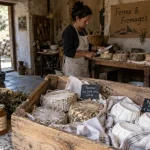 Ferme a visiter corse : tommes et brocciu, pot de miel du maquis