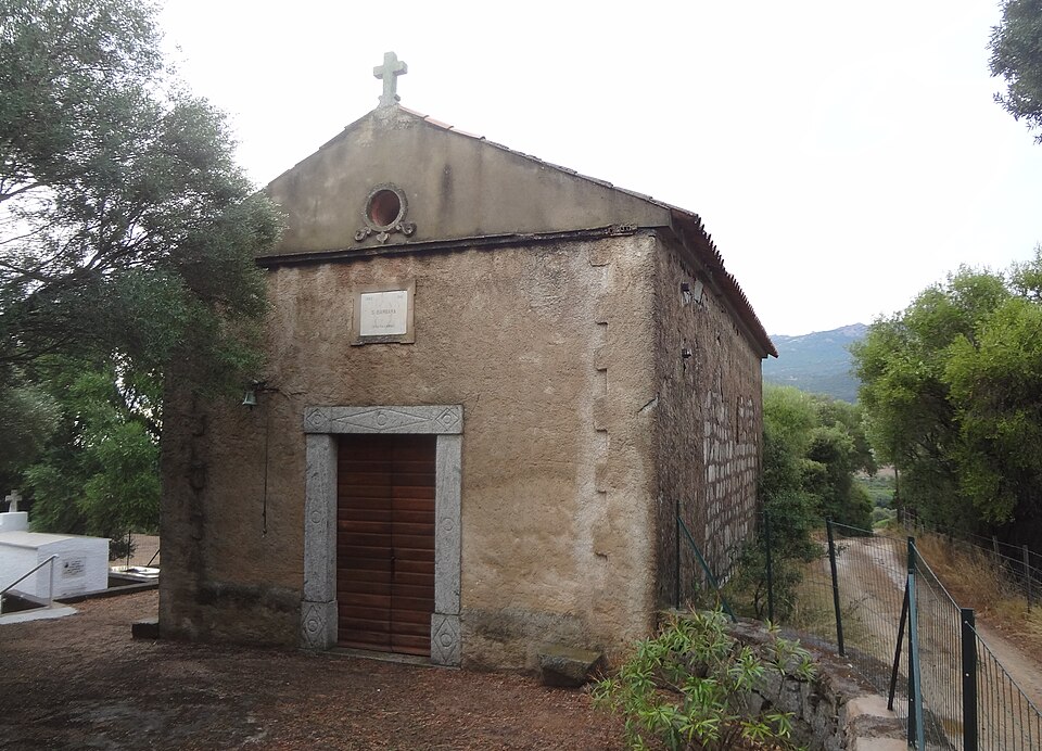 La chapelle Sainte-Barbe de Pruno, dans la commune de Figari