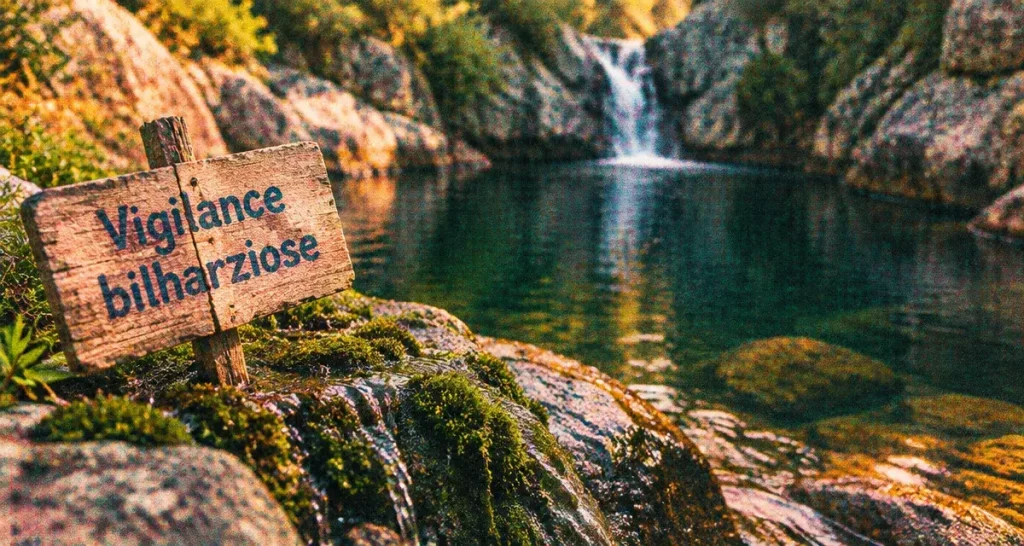 Gumpen Korsika gefährlich : vigilance bilharziose