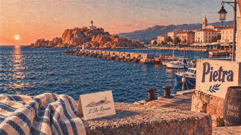 L ile rousse corse que faire : port, digue et île de la Pietra