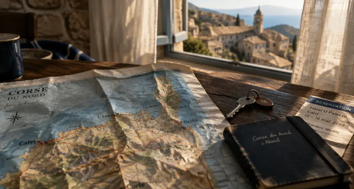 Location vacances Corse du Nord particulier : carte, clés et villages en pierre, vue mer