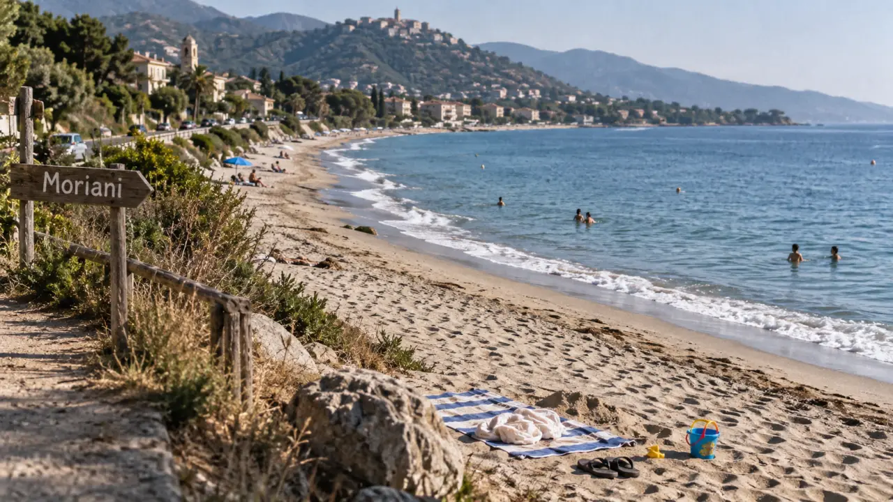 Moriani (Corse) que faire : plage et sentier vers villages perchés