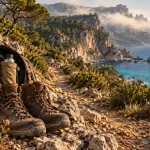 Parcours randonnée corse : sentier côtier GR20, maquis et mer turquoise