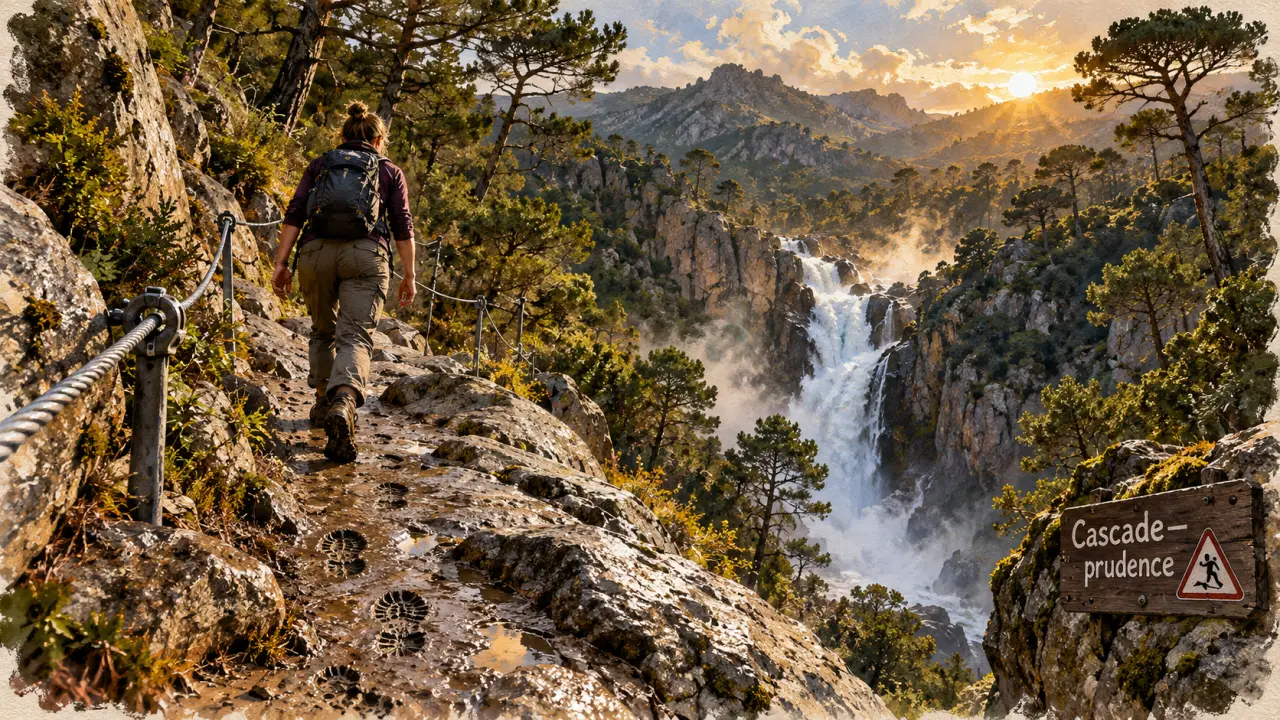 Piscia di Gallo : cascade spectaculaire, prudence sur le sentier