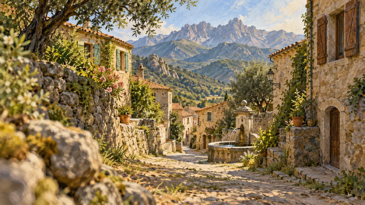 Que faire à Peri Corse : chemin et village de Gravona en Corse