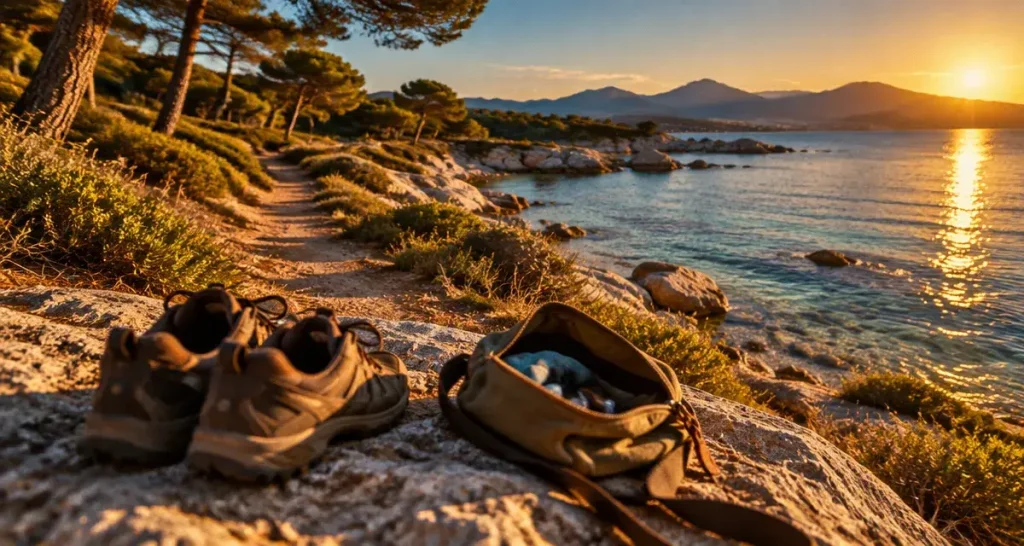 Randonnée saint cyprien corse : sentier côtier vers la baie turquoise