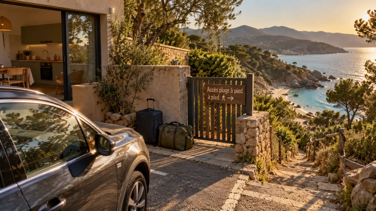 Résidences de vacances en corse : parking discret et accès plage à pied