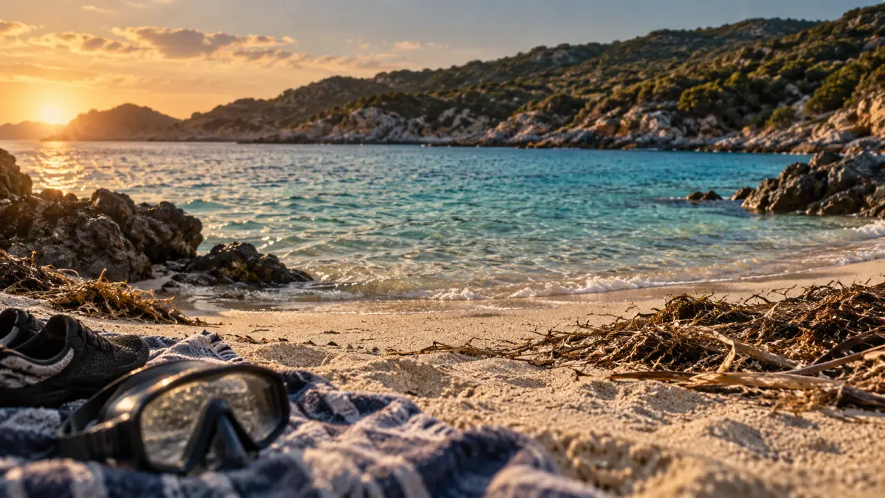 Spiaggia di ghjunchitu : sable blanc et eau turquoise